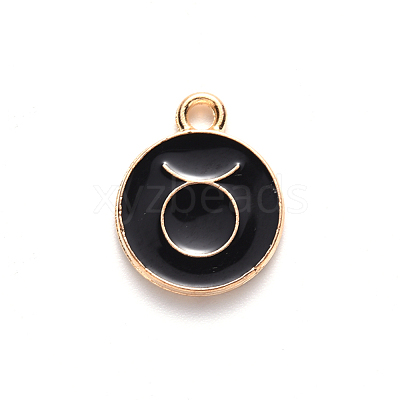 Alloy Enamel Pendants ENAM-S124-01A-08C-1