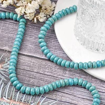 Synthetic Turquoise Beads Strands TURQ-G109-8x5mm-06-1