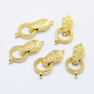 Brass Fold Over Magnetic Clasps KK-K220-12-1
