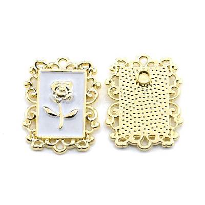 Zinc Alloy Enamel Pendants PALLOY-TAC0020-38B-G-1