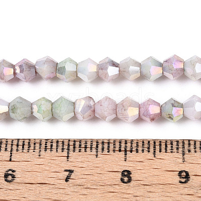 Ombre Effect Dyed Glass Beads Strands LS-GLAA-T025-4mm-09J-1