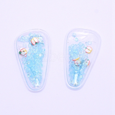Plastic with Resin and Polymer Clay Accessories RESI-CJC0007-32D-1