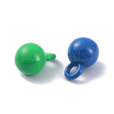 Spray Painted Alloy Pendant PALLOY-Q445-03-1
