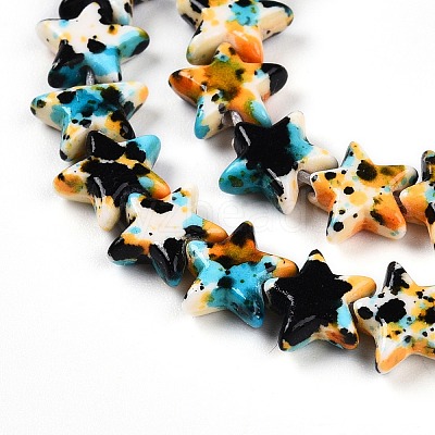 Spray Painted Synthetic Turquoise Beads Strands UNKW-T001-11K-05-1