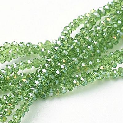 Electroplate Glass Beads Strands EGLA-D020-3x2mm-23-1