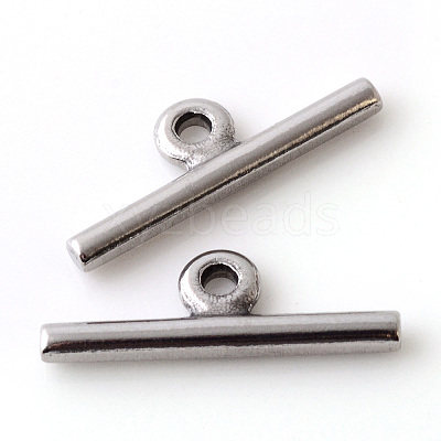 Tarnish Resistant 304 Stainless Steel Toggle Clasps LS-X-STAS-Q195-85-1