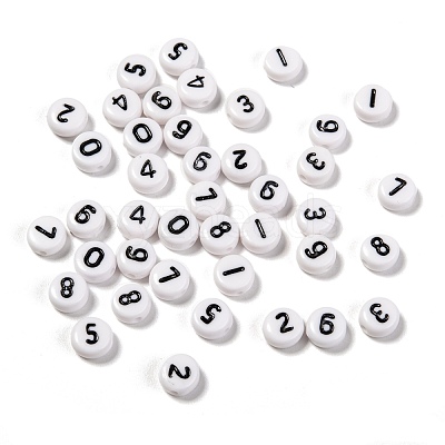 Acrylic Beads SACR-JQ0001-06-1