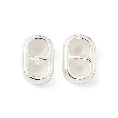 Brass Silicone Slide Charms KK-C099-06B-S-1