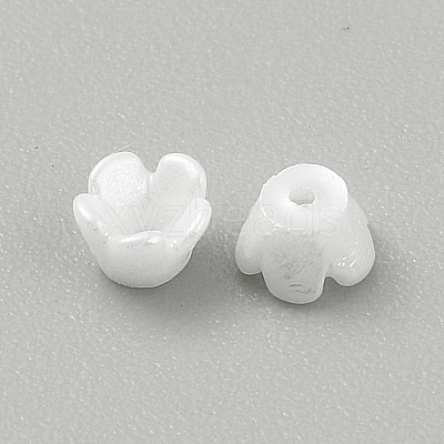 Opaque Resin Bead Caps RESI-CJC0015-29F-1