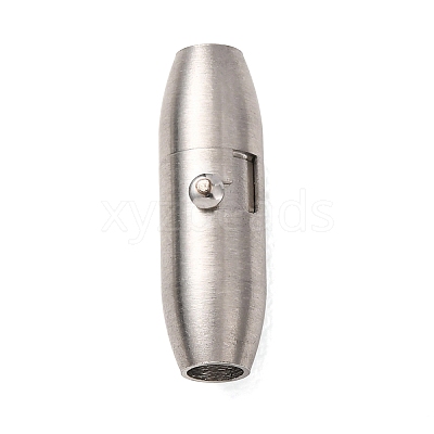 304 Stainless Steel Locking Tube Magnetic Clasps STAS-A151-02B-P-1
