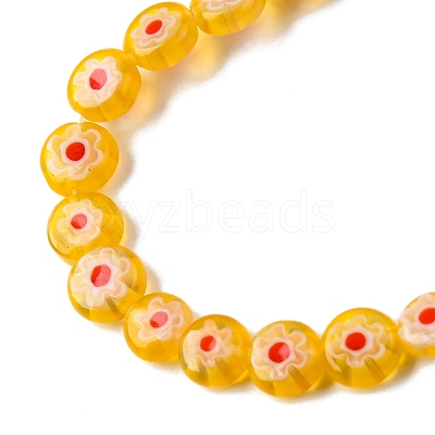 Handmade Millefiori Lampwork Beads Strands LAMP-G164-11G-1