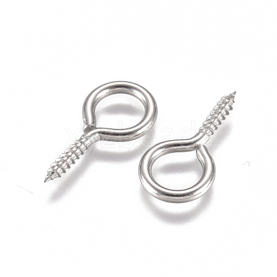 Tarnish Resistant 304 Stainless Steel Screw Eye Pin Peg Bails STAS-L234-165B-P-1
