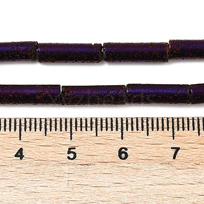 Electroplated Natural Lava Rock Beads Strands G-K388-03B-10-1