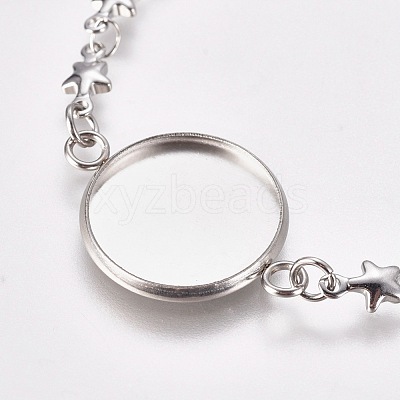 304 Stainless Steel Bracelet Making STAS-WH0014-25P-1