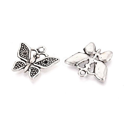 Tibetan Style Alloy Pendant Rhinestone Settings TIBEP-T053-06AS-1