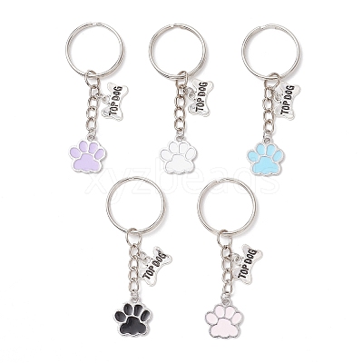Alloy Enamel Pendants Keychain KEYC-JKC01268-1