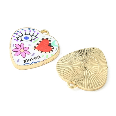 Printed Alloy Pendants ENAM-YW0003-29-1