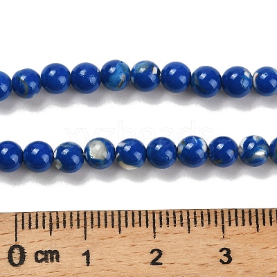 Assembled Synthetic Stone and Trochus Shell Beads Strands G-B128-08A-05-1