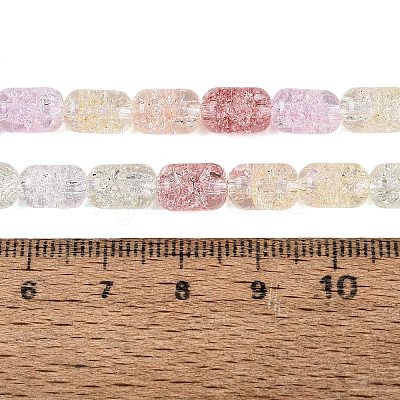 Transparent Crackle Glass Beads Strands GLAA-NH0001-04-A01-1