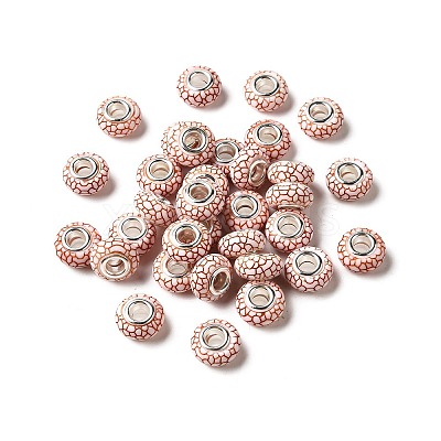 Opaque Resin European Beads RESI-C055-01F-1
