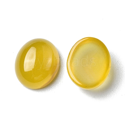 Natural Yellow Agate Cabochons G-A029-01-03-1