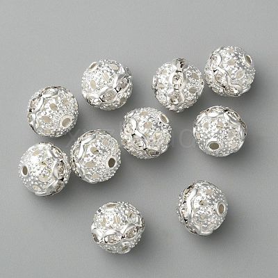 Brass Rhinestone Beads RB-H041-20-1