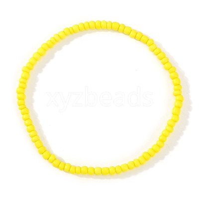 Glass Seed Beads Stretch Bracelets ZE8223-19-1