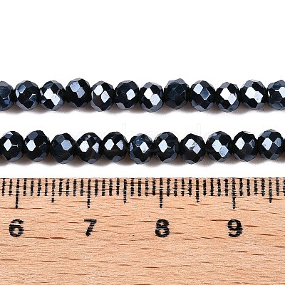 Electroplate Glass Beads Strands EGLA-A034-P4mm-A29-1