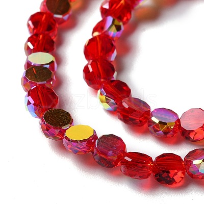 Transparent Electroplate Glass Beads Strands GLAA-Q099-I01-08-1