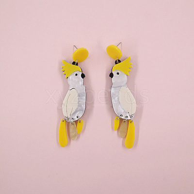 Acrylic Dangle Stud Earrings WGEFE58-02-1
