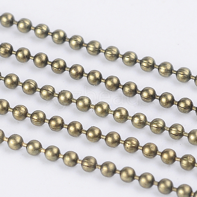 Iron Ball Bead Chains CHB001Y-AB-1