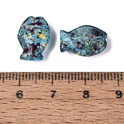 Picasso Transparent Glass Beads SEED-Q039-03G-1