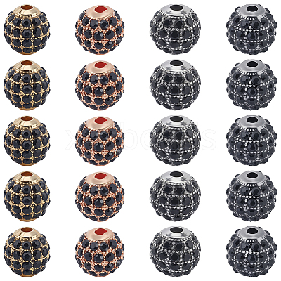 20Pcs 4 Colors Alloy Beads FIND-PA0001-11-1