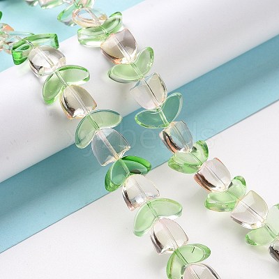 Transparent Glass Beads Strands LAMP-H061-02A-1
