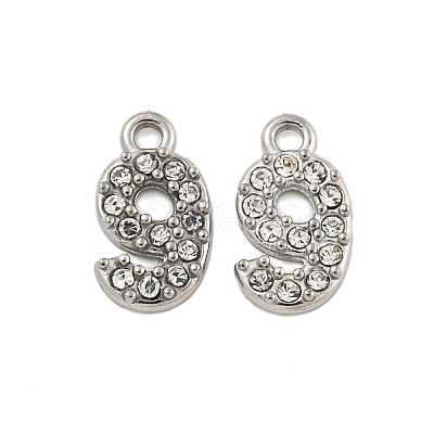 304 Stainless Steel Pendants STAS-L080-002P-09-1