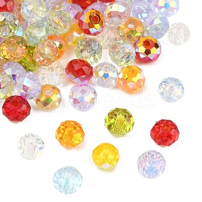 Electroplate K9 Glass Beads GL-CBAB80E-02-1