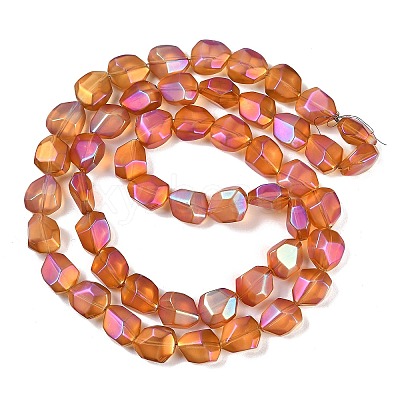 Electroplate Glass Beads Strands EGLA-C009-01A-FR05-1