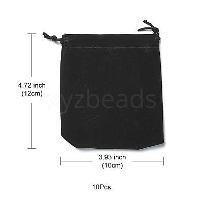 Rectangle Velvet Drawstring Pouches TP-YW0001-01-1
