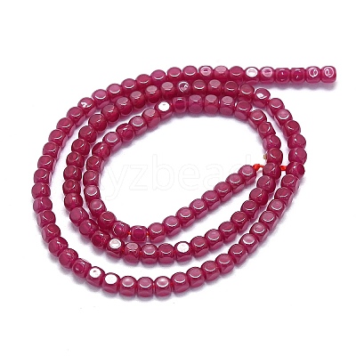 Lab Grown Red Corundum Beads Strands G-G106-N01-01-1-1