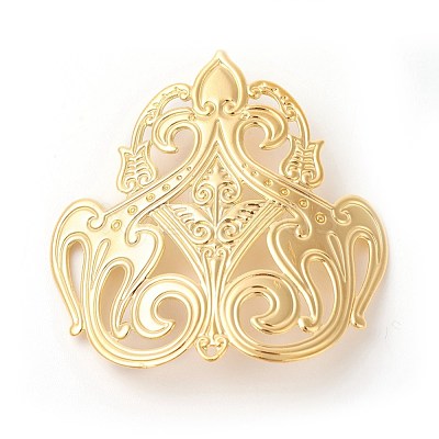 Brass Filigree Joiners Links KK-F772-17-1