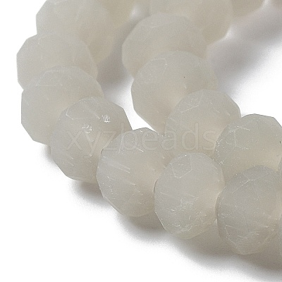 Imitation Jade Solid Color Glass Beads Strands EGLA-A034-J6mm-MD10-1
