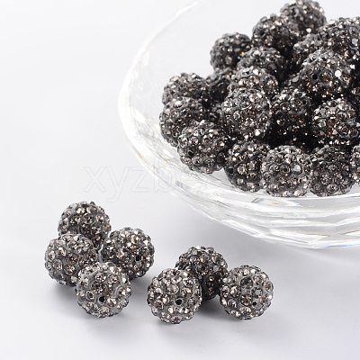 Pave Disco Ball Beads RB-H258-10MM-215-1