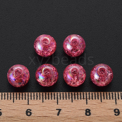 Transparent Crackle Acrylic Beads MACR-S373-66-L02-1