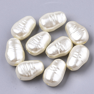 ABS Imitation Pearl Acrylic Beads X-OACR-S028-132-1