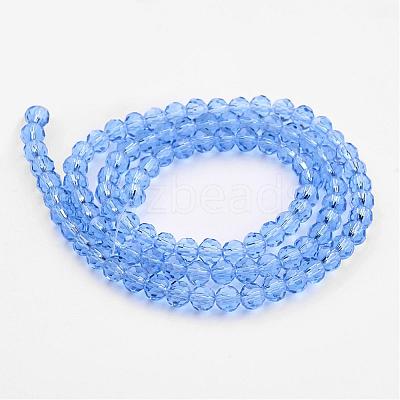 Transparent Glass Bead Strands GLAA-G013-6mm-25-1