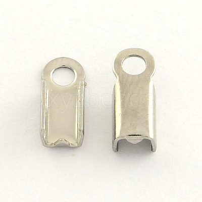 Tarnish Resistant 304 Stainless Steel Folding Crimp Ends STAS-R063-30-1