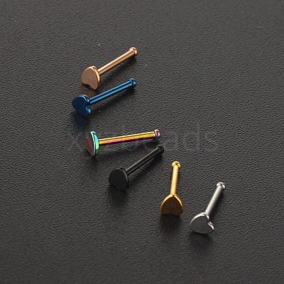 304 Stainless Steel Heart Nose Bone Rings WG0DFB7-04-1