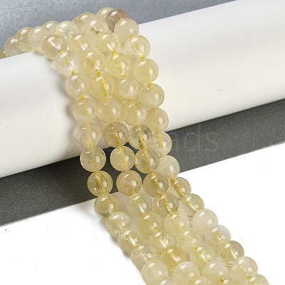 Natural Lemon Quartz(Heated) Beads Strands G-H062-A01-02-1