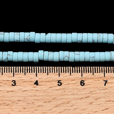 Dyed Synthetic Turquoise Beads Strands G-Z089-A04-F-1
