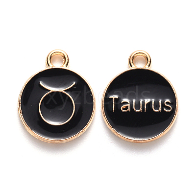 Alloy Enamel Pendants ENAM-S124-01A-08C-1